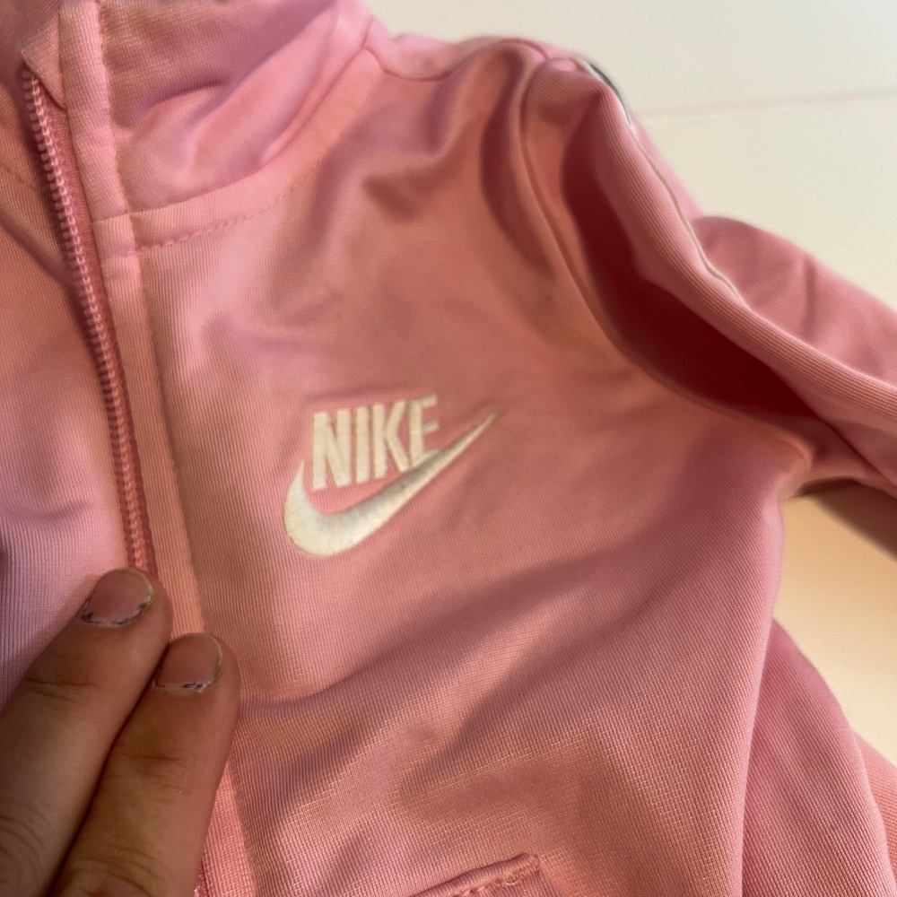 Nike Kids Pink Tricot Tracksuit Jacket and Pants Set 18M D692-A8F - Picture 1 of 6